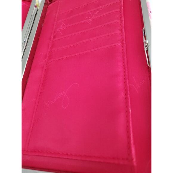 Vera Bradley Wallet Make Me Blush Pattern Clasp Close 9 Card Holders - Picture 10 of 10